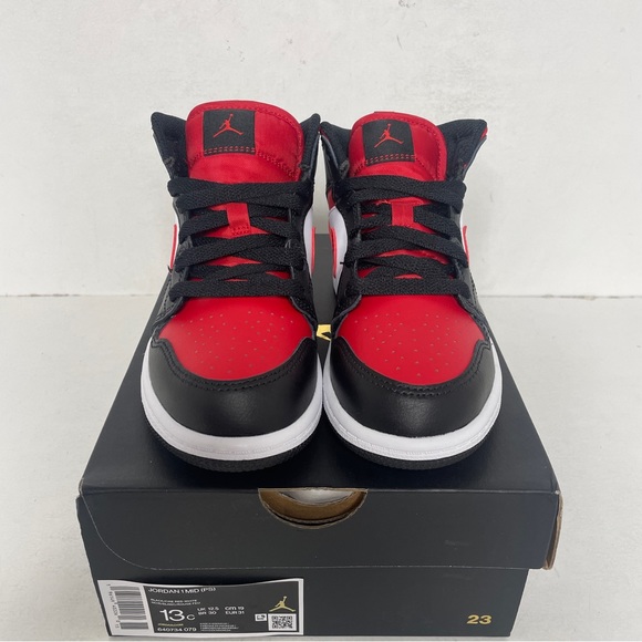 Nike Air Jordan 1 Retro Mid PS “Bred Toe” 2022 - Picture 2 of 4